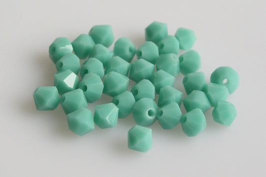 MC Bicone Xilion Cut beads High Sparkle 4 mm, Turquise (63140), Bohemia Crystal Glass, Czechia 45169302