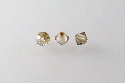 MC Bicone Xilion Cut beads High Sparkle 4 mm, Transparent Yellow 22501 (80100-22501), Bohemia Crystal Glass, Czechia 45169302