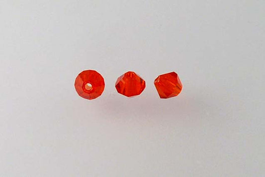 MC Bicone Xilion Cut beads High Sparkle 4 mm, Light Siam (90070), Bohemia Crystal Glass, Czechia 45169302
