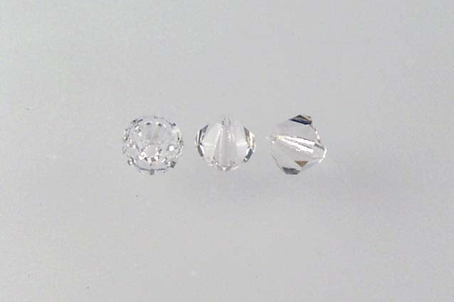 MC Bicone Xilion Cut beads High Sparkle 5 mm, Crystal (30), Bohemia Crystal Glass, Czechia 45169302