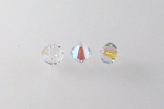 MC Bicone Xilion Cut beads High Sparkle 5 mm, Crystal Ab (30-28701), Bohemia Crystal Glass, Czechia 45169302