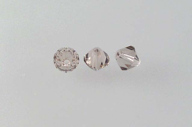 MC Bicone Xilion Cut beads High Sparkle 5 mm, Transparent Light Amethyst (20020), Bohemia Crystal Glass, Czechia 45169302