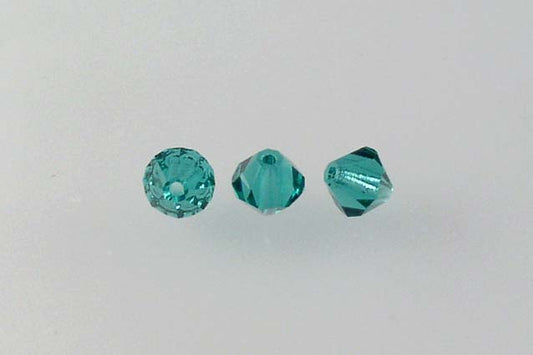 MC Bicone Xilion Cut beads High Sparkle 5 mm, Transparent Green Emerald (50730), Bohemia Crystal Glass, Czechia 45169302