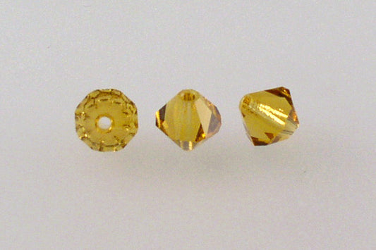 MC Bicone Xilion Cut beads High Sparkle 6 mm, Transparent Orange (10060), Bohemia Crystal Glass, Czechia 45169302