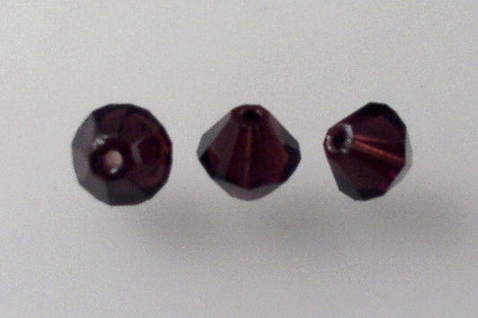 MC Bicone Xilion Cut beads High Sparkle 6 mm, Transparent Amethyst (20080), Bohemia Crystal Glass, Czechia 45169302