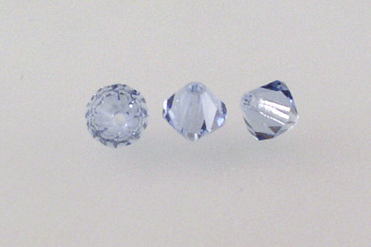 MC Bicone Xilion Cut beads High Sparkle 6 mm, Transparent Blue (30020), Bohemia Crystal Glass, Czechia 45169302