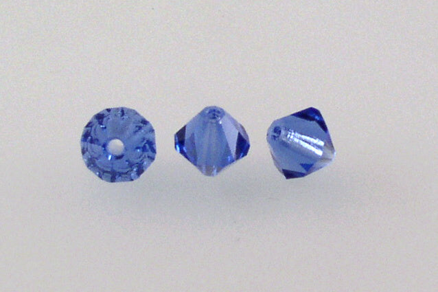 MC Bicone Xilion Cut beads High Sparkle 6 mm, Cobalt (30050), Bohemia Crystal Glass, Czechia 45169302