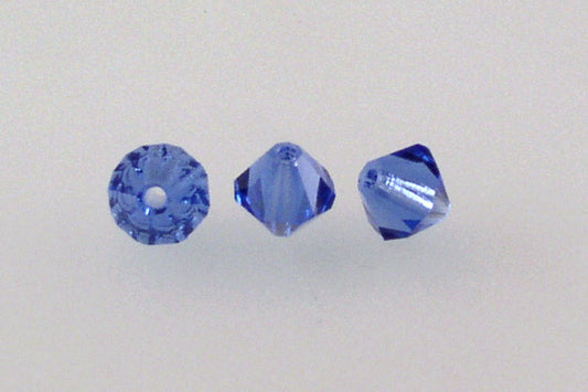 MC Bicone Xilion Cut beads High Sparkle 6 mm, Cobalt (30050), Bohemia Crystal Glass, Czechia 45169302
