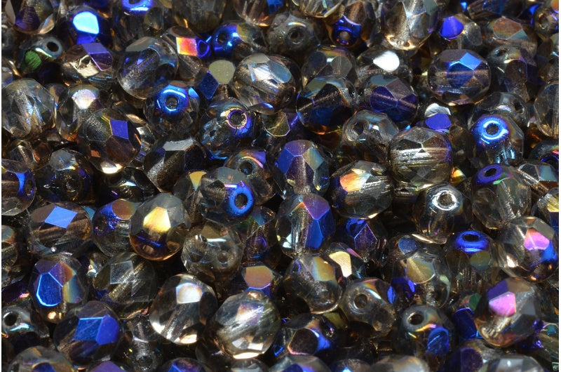 Fire Polish Faceted Beads, Crystal 22203 (00030-22203), Glass, Czech Republic