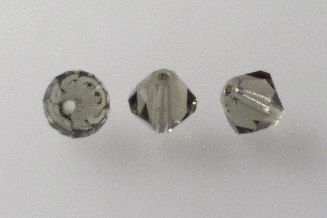 MC Bicone Xilion Cut beads High Sparkle 6 mm, Gray (40010), Bohemia Crystal Glass, Czechia 45169302