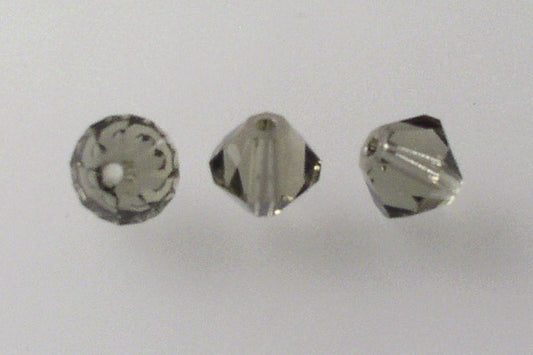 MC Bicone Xilion Cut beads High Sparkle 6 mm, Gray (40010), Bohemia Crystal Glass, Czechia 45169302