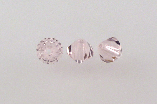 MC Bicone Xilion Cut beads High Sparkle 6 mm, Transparent Pink (70210), Bohemia Crystal Glass, Czechia 45169302