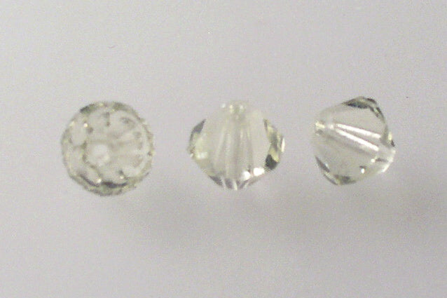 MC Bicone Xilion Cut beads High Sparkle 6 mm, Transparent Yellow (80100), Bohemia Crystal Glass, Czechia 45169302