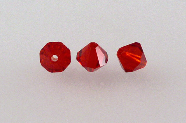 MC Bicone Xilion Cut beads High Sparkle 6 mm, Ruby Red (90080), Bohemia Crystal Glass, Czechia 45169302