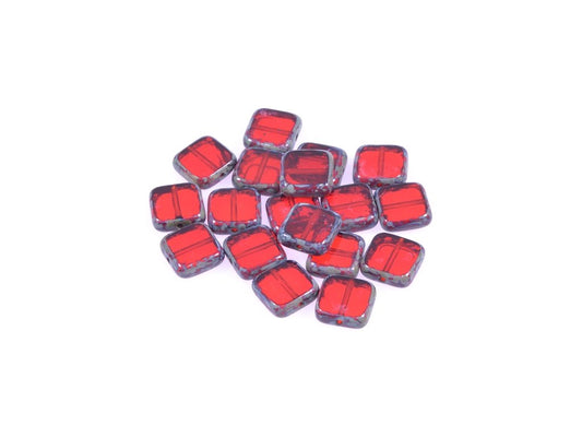 Table Cut Beads Square 90080/86800 Glass Czech Republic
