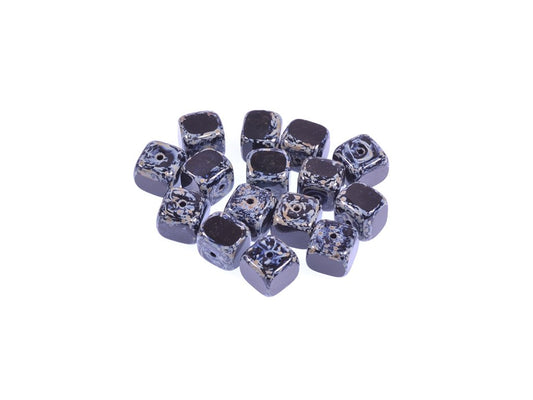 Table Cut Cube Pressed Beads 23980/86800 Glass Czech Republic