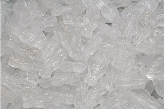 猫头鹰串珠，水晶 (00030)，玻璃，捷克共和国