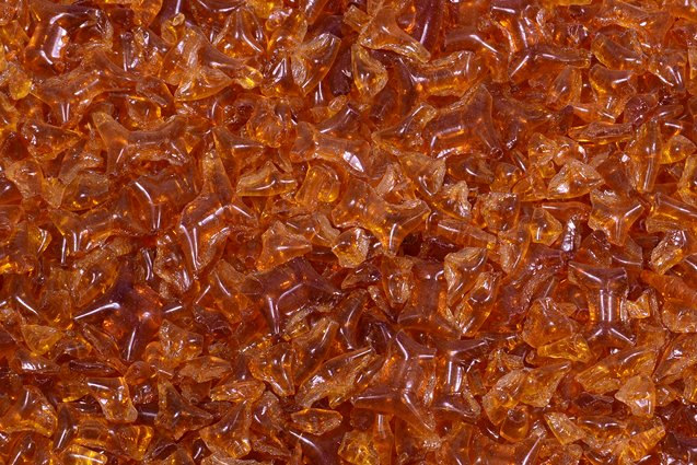 Glass Crumb Pieces for Home Epoxy Decor Mix, Transparent Orange (10080), Bohemia Crystal Glass, Czechia SKLENENA