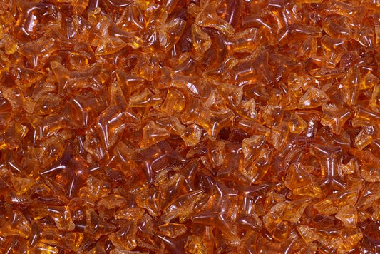 Glass Crumb Pieces for Home Epoxy Decor Mix, Transparent Orange (10080), Bohemia Crystal Glass, Czechia SKLENENA
