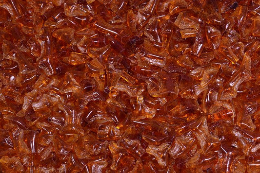 Glass Crumb Pieces for Home Epoxy Decor Mix, Transparent Brown (10110), Bohemia Crystal Glass, Czechia SKLENENA