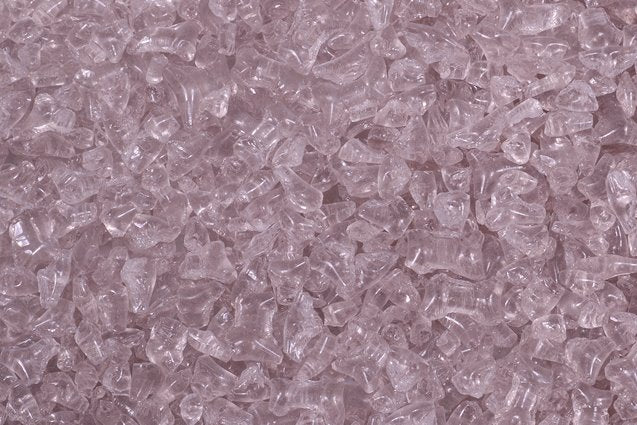 Glass Crumb Pieces for Home Epoxy Decor Mix, Transparent Light Amethyst (20020), Bohemia Crystal Glass, Czechia SKLENENA