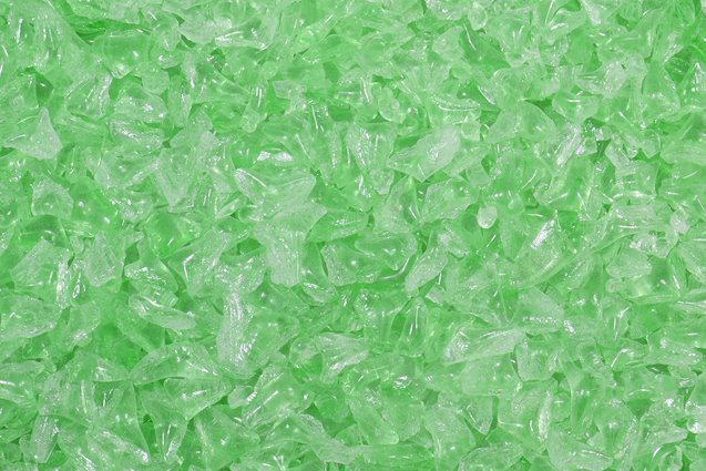 Glass Crumb Pieces for Home Epoxy Decor Mix, Transparent Green (50520), Bohemia Crystal Glass, Czechia SKLENENA