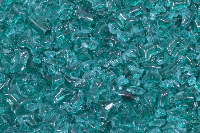 Glass Crumb Pieces for Home Epoxy Decor Mix, Transparent Green Emerald (50730), Bohemia Crystal Glass, Czechia SKLENENA