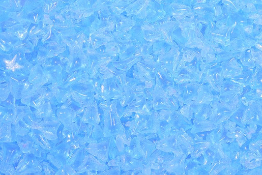 Glass Crumb Pieces for Home Epoxy Decor Mix, Transparent Aqua (60010), Bohemia Crystal Glass, Czechia SKLENENA