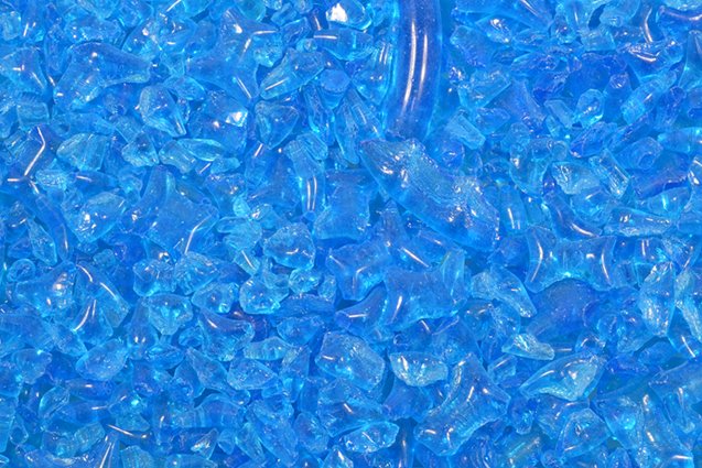 Glass Crumb Pieces for Home Epoxy Decor Mix, Transparent Aqua (60040), Bohemia Crystal Glass, Czechia SKLENENA