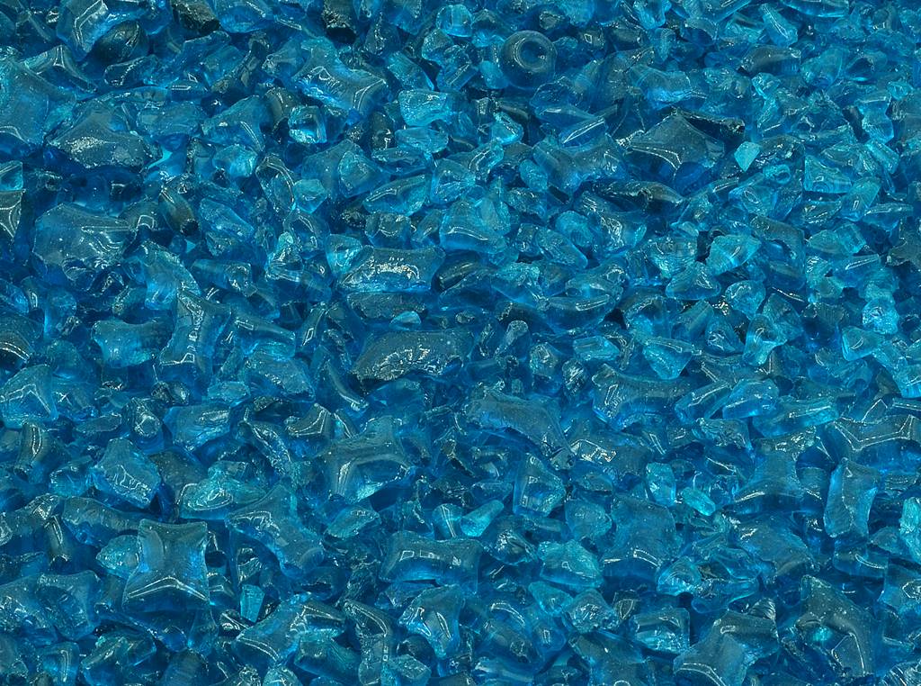 Glass Crumb Pieces for Home Epoxy Decor Mix, Transparent Aqua (60080), Bohemia Crystal Glass, Czechia SKLENENA