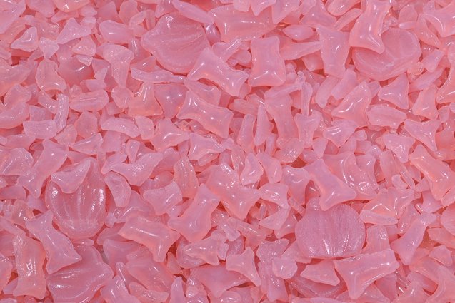 Glass Crumb Pieces for Home Epoxy Decor Mix, Opal Pink (71000), Bohemia Crystal Glass, Czechia SKLENENA
