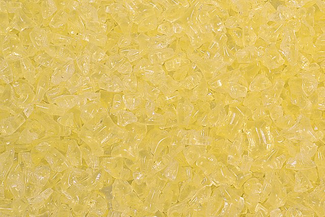 Glass Crumb Pieces for Home Epoxy Decor Mix, Transparent Yellow (80120), Bohemia Crystal Glass, Czechia SKLENENA