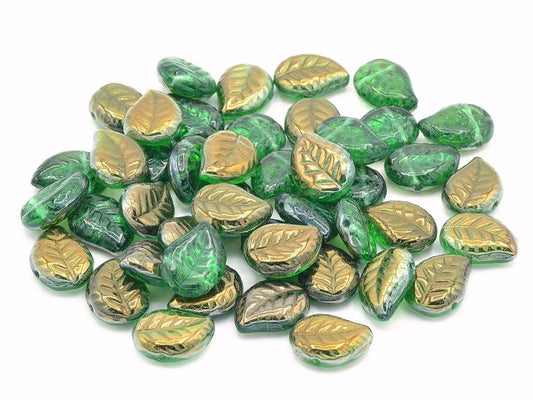Nice Leaf Beads 50610/22601 Glass Czech Republic