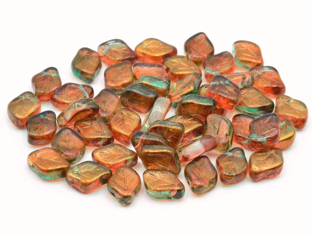 Leaf Beads 12 x 9 mm, Crystal 48724 (30-48724), Bohemia Crystal Glass, Czechia 11109045