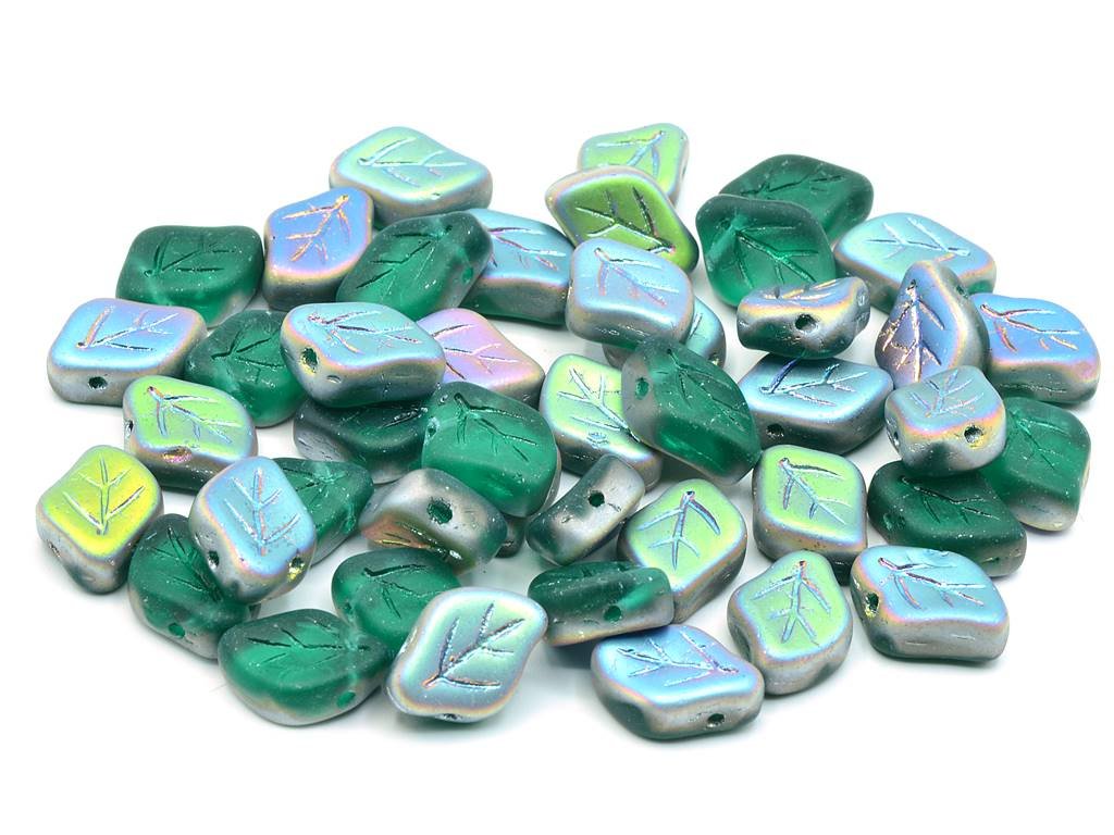 Leaf Beads 50730/28171 Glass Czech Republic
