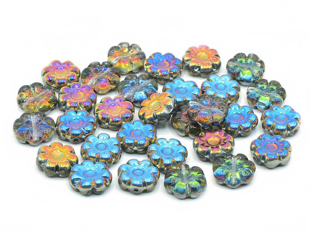 Flower Beads 10 mm, Crystal 28137 (00030-28137)