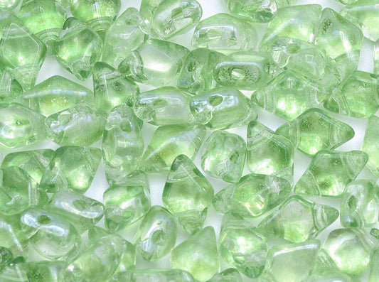 DiamonDuo 2-hole Beads Rhombus Gemduo 5 x 8 mm, Crystal Light Green (00030-14257)