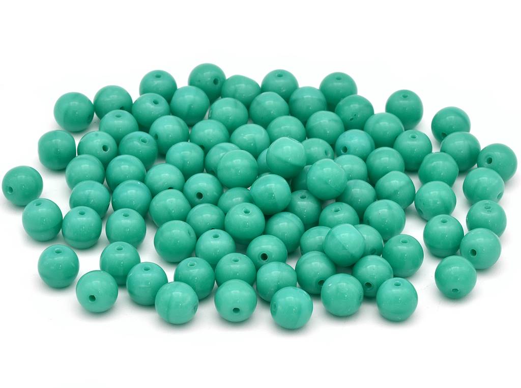 Round Pressed Beads 6 mm, Turquise (63120)