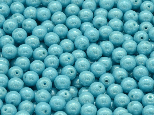 Round Pressed Beads 6 mm, Blue Hematite (63020-14400)