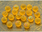 Pressed Beads Orange 80040/27307 Glass Czech Republic