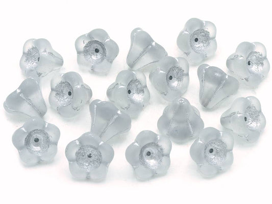 Bell Flower Beads 11 x 13 mm, Crystal Matte 54201 (30-84110-54201-), Bohemia Crystal Glass, Czechia 11100240