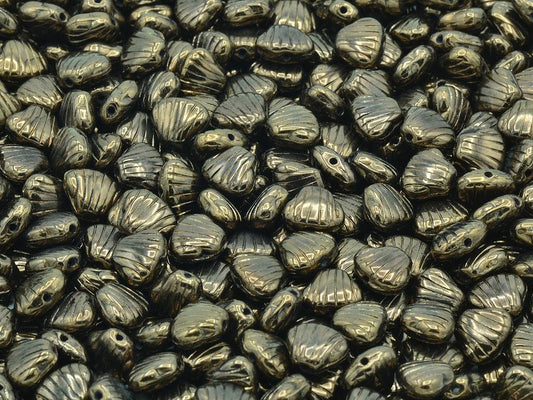 Flat Shell Beads 8 x 7 mm, Black Bronze (23980-14415)