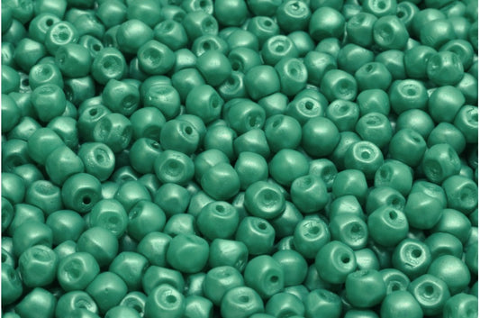 Mushroom Button Beads, White 29341 (02010-29341), Glass, Czech Republic