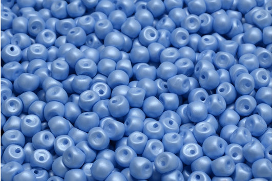 Mushroom Button Beads, White 29310 (02010-29310), Glass, Czech Republic