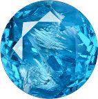 Round Faceted Pointed Back (Doublets) Crystal Glass Stone, Aqua Blue 2 With Silver (60030-Ag-Tw-Al), Czech Republic
