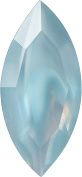 Navette Faceted Pointed Back (Doublets) Crystal Glass Stone, Aqua Blue 2 Pearl Colours (64040-00030-Tw), Czech Republic