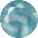 Round Faceted Pointed Back (Doublets) Crystal Glass Stone, Aqua Blue 5 Pearl Colours (64000-00030-Tw), Czech Republic