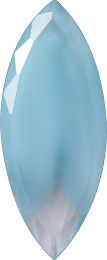 Navette Faceted Pointed Back (Doublets) Crystal Glass Stone, Aqua Blue 6 Pearl Colours (64040-00030-Tw), Czech Republic