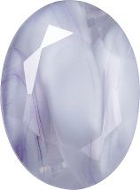 Oval Faceted Pointed Back (Doublets) Crystal Glass Stone, Aqua Blue 7 Pearl Colours (05040-00030-Tw), Czech Republic