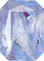 Octagon Faceted Pointed Back (Doublets) Crystal Glass Stone, Aqua Blue 9 With Silver (30010-Ag-Tw-Abb), Czech Republic